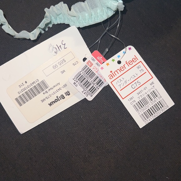 Light Green with pink & lavender chiffon ruffles - Picture 5 of 12